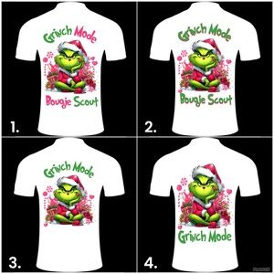 Christmas Theme Grench Santa White Unisex Graphic Tees  Sizes Mens M - XXXL